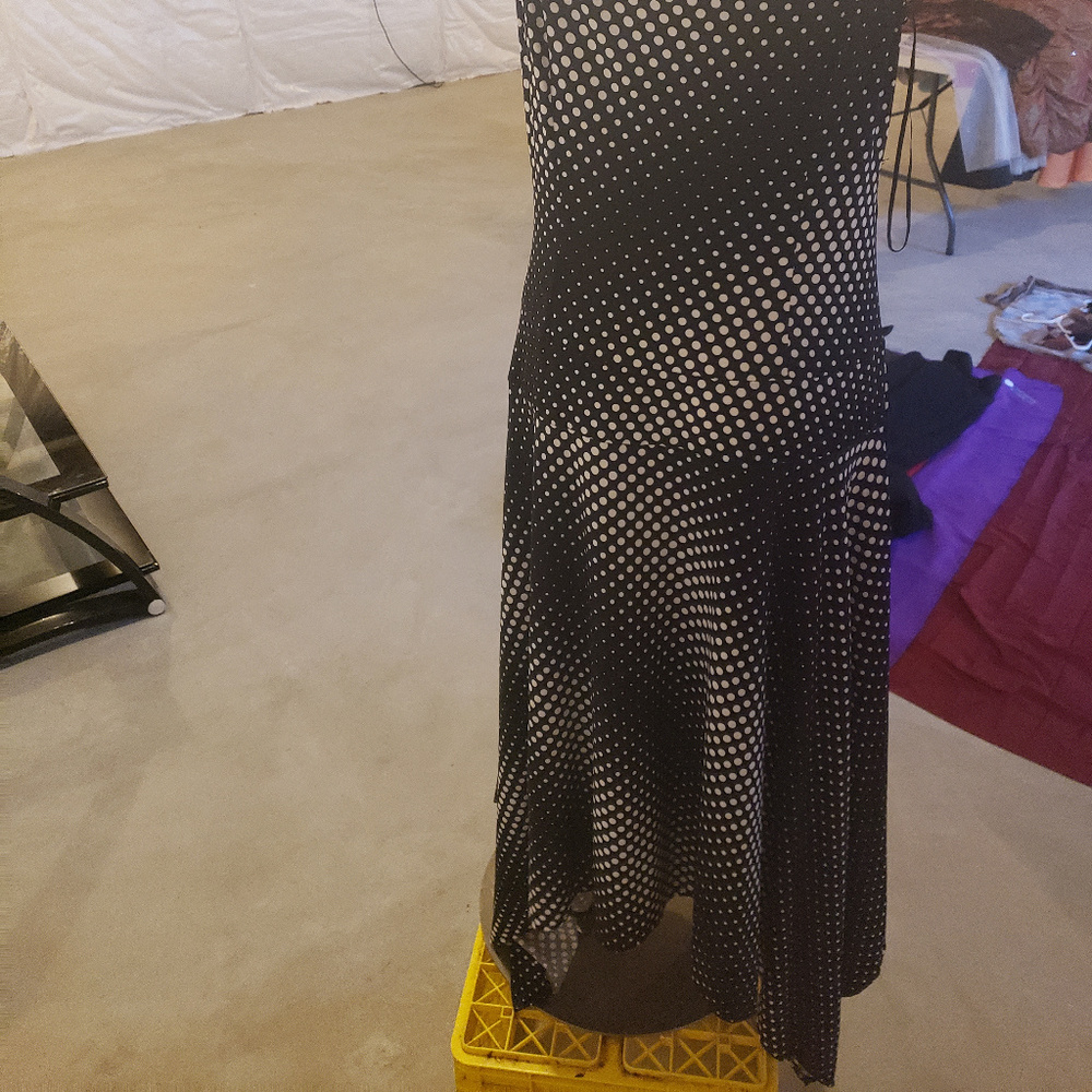 Black/White Handerchief wrapp dress